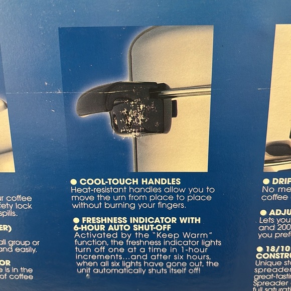 DeLonghi Stainless Steel Coffee Urn 20 - 50 cup capacity DCU50T - Picture 6 of 12